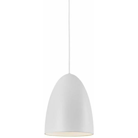 Nordlux Nexus Dome Pendant Ceiling Light White/Telegrey, E27