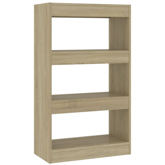 Book Cabinet/Room Divider Sonoma Oak 60x30x103 cm Engineered Wood Vidaxl Brown