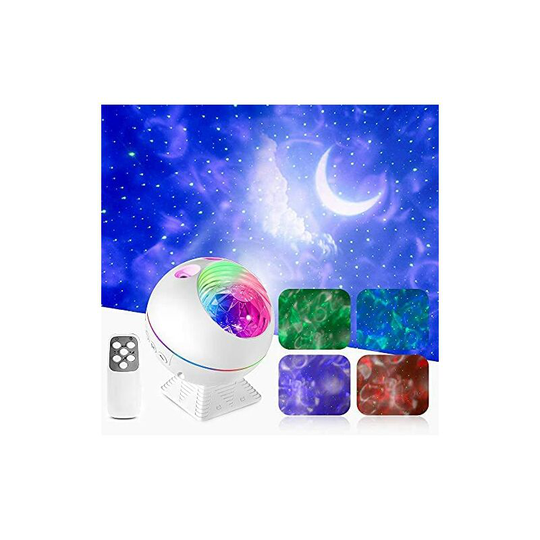 Starry Sky Projector, led Night Light, Galaxy Ocean Light Projector Adjustable Brightness/Remote Control/Voice Control Timer Baby Room Decor