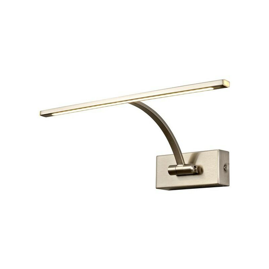 Luminosa Lighting - Small 1 Arm Wall Lamp, Picture Light, 1 x 6W led, 3000K, 470lm, Satin Nickel