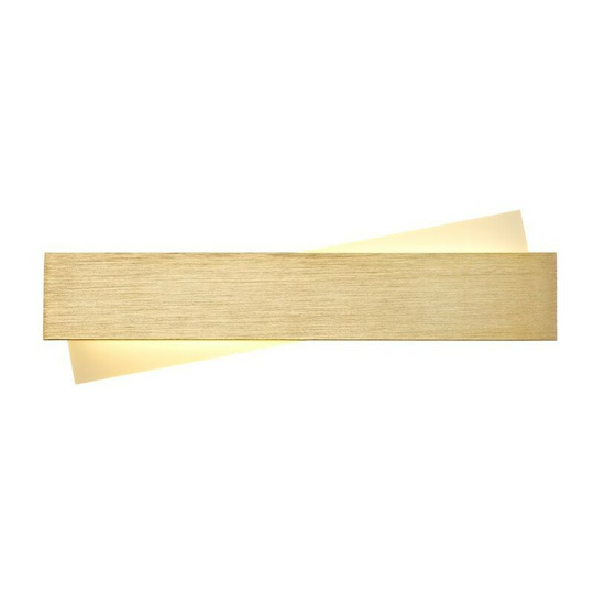 Luminosa Lighting - Wall Lamp, 1 x 8W LED, 3000K, 640lm, Brushed Gold, Frosted White