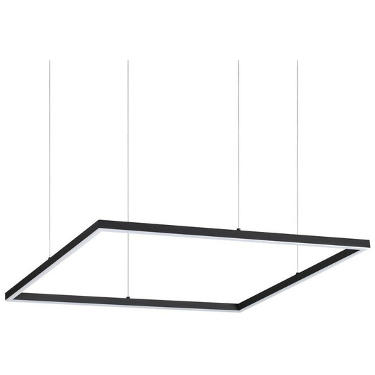 Ideal Lux Decorative Square Integrated Pendant Light Black, 3000K, 41W