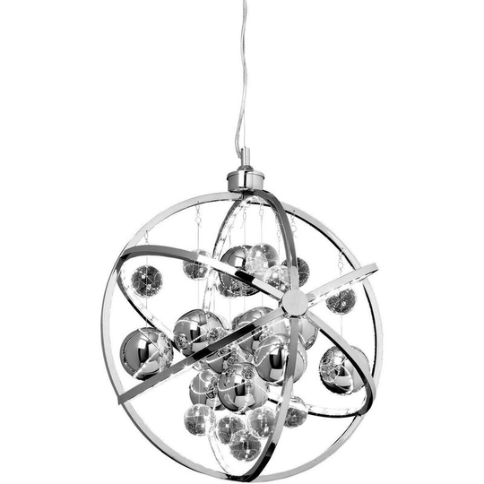 Endon Collection Lighting - Endon Muni - Spherical Ceiling Pendant Light Chrome Glass Balls