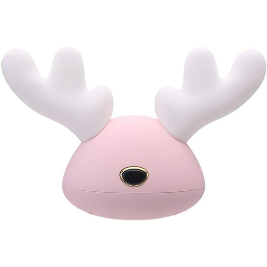 Aougo - Deer night light lamp child baby animal timer led color (Pink)