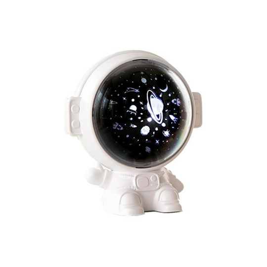 Aougo - Astronaut Star Sky Projector, 360° Rotation Astronaut Projector with 8 Music 3 Projection Themes 4 Light Modes Charging, usb Night Light for