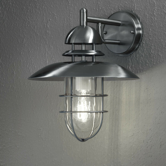 Konstsmide Sorrento Outdoor Modern Lantern Down Light Stainless Steel, IP44