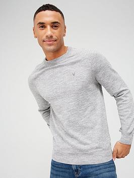 Very Man Tri Marl Crew Neck Jumper Frost - Light Grey, Light Grey, Size L, Men