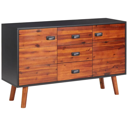 Sideboard 110x35x70 cm Solid Acacia Wood and mdf FF327457_UK - Topdeal