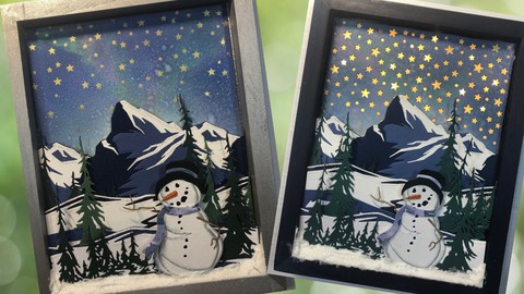 How to use Die Cuts to create a Winter Diorama Class