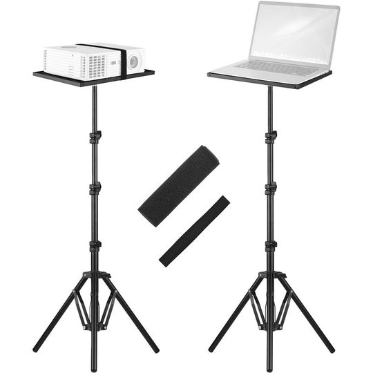 Universal Laptop Projector Tripod Stand & Holder Aluminum Alloy Computer Projector Floor Stand 41-135cm/ 16-53in Ajudtable Height for Stage Studio