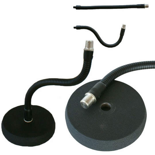 32cm Flexible Desktop Gooseneck Microphone Stand 3/8' Mic Thread Clip Mount