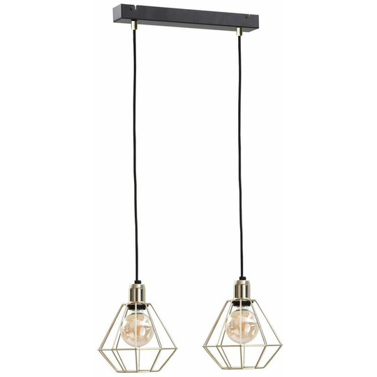Keter Como Bar Pendant Ceiling Light Gold, 50cm, 2x E27
