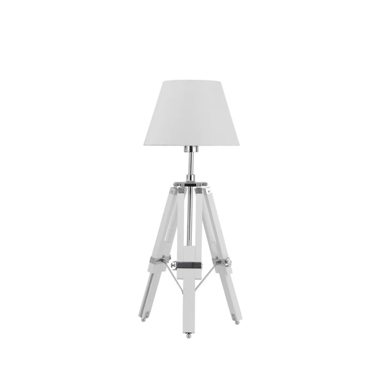 Interiors By Premier Feature Lamp - White Tripod Base