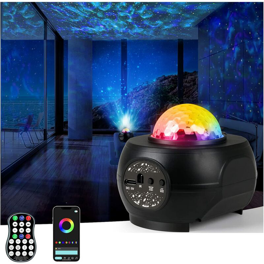 Flkwoh - Starry Sky Projector, Planetarium Projector, led Kids Night Light, Star Night Light with 360 Degree Rotating, Galaxy Projector with