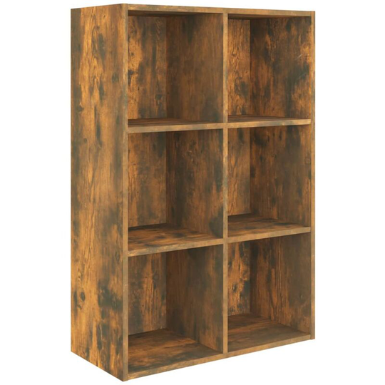 Book Cabinet/Sideboard Smoked Oak 66x30x98 cm Engineered Wood Vidaxl Brown
