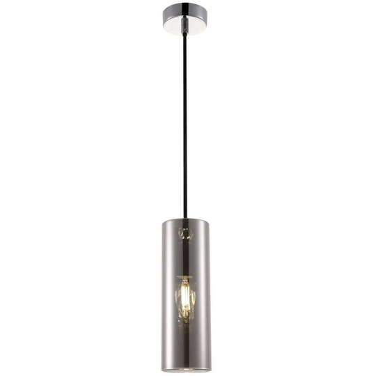 Maytoni Modern - Gioia Modern Gioia Chrome Pendant Ceiling Light Glass Shade