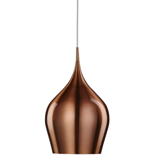 Searchlight Vibrant - 1 Light Large Dome Ceiling Pendant Copper, E27