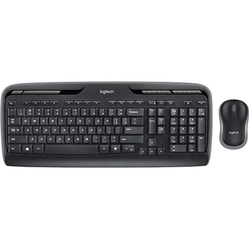 Logitech Wireless Combo MK330 keyboard USB QWERTY English Mouse included Black
