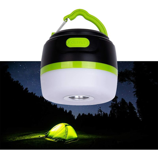Aougo - usb rechargeable led camping light, mini portable camping light, mobile emergency power supply, magnetic camping lantern for outdoor hiking