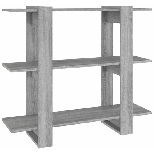 Book Cabinet/Room Divider Grey Sonoma 100x30x87 cm Vidaxl Grey