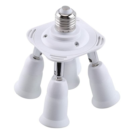 5 in 1 E27 Socket Splitter Adapter Socket Adapter Splitter Socket Adapter Converter Holder For E27 led Light Bulbs