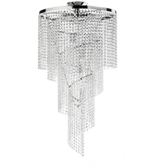 36onli - Ceiling lamp elica 6 Light Glass,Metal Crystal