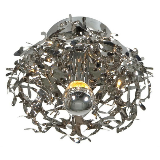 Linea Verdace Semi Flush Light Stainless Steel