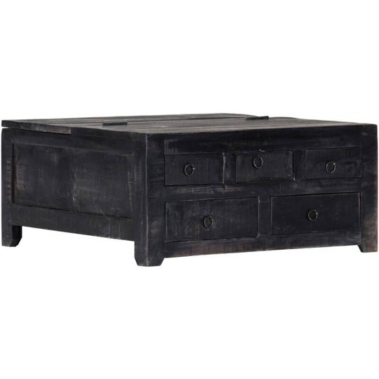 Parma Coffee Table with Storage by Bloomsbury Market Black
