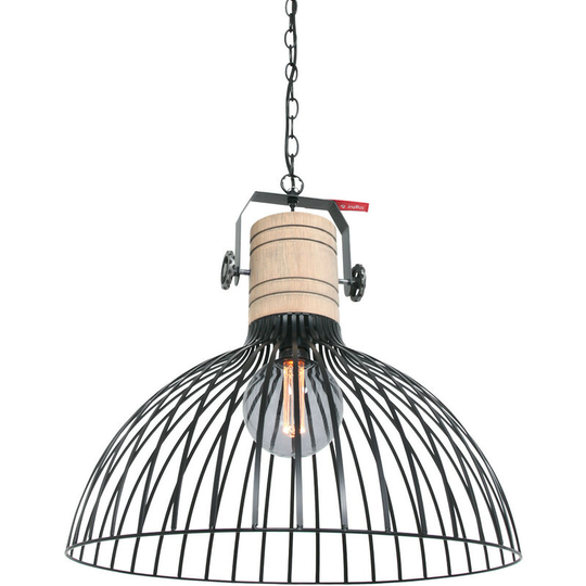 Sienna Dunbar Wire Frame Pendant Ceiling Light Matt Black