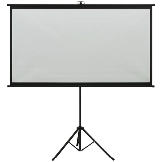 Projection Screen with Tripod 100' 16:9 Vidaxl White