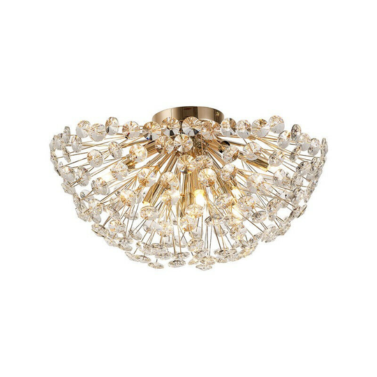 Luminosa Salisbury Ceiling Lamp 50cm 11 Light G9 French Gold, Crystal