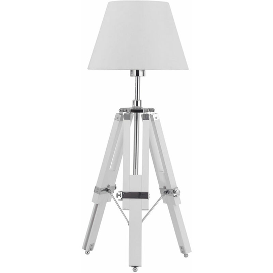 Premier Housewares - Jasper White Tripod Base Feature Lamp
