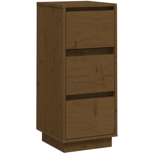Sideboard Honey Brown 32x34x75 cm Solid Wood Pine Vidaxl Brown