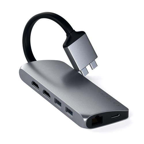 Satechi ST-TCDMMAM interface hub USB 3.2 Gen 1 (3.1 Gen 1) Type-C 5000 Mbit/s Gray