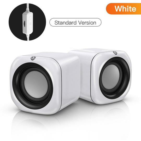 Computer Speaker Mini USB Portable Speakers 4D Stereo Bass Sound Subwoofer Music Player For PC Laptop Multimedia Loudspeaker
