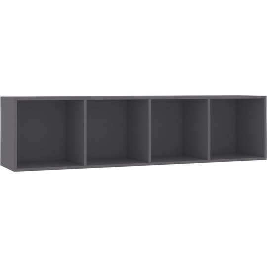 Book Cabinet/TV Cabinet Grey 143x30x36 cm Vidaxl Grey