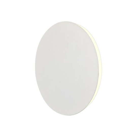 Magnetic Base Wall Lamp, 12W led 3000K 498lm, 20, 19cm Round Centre, Sand White, Acrylic Frosted Diffuser - Luminosa Lighting