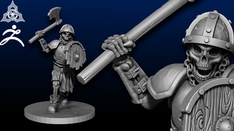 Sculpt 3D Printable Skeleton Warriors in Zbrush