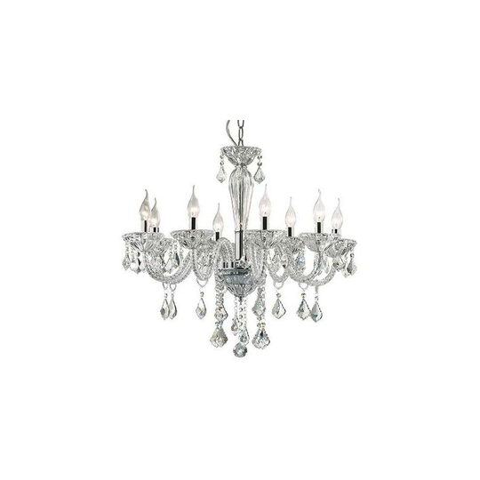 Ideal Lux Lighting - Ideal Lux Tiepolo - 8 Light Chandelier Clear Glass, E14