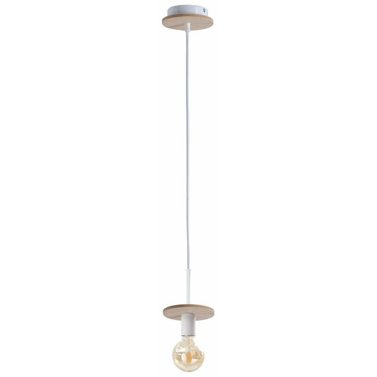 Keter Saturn Slim Pendant Ceiling Light Natural, 12cm, 1x E27