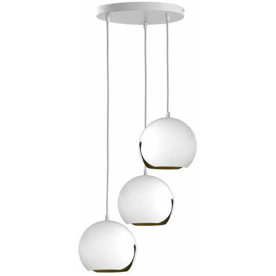 Keter Malaga Cluster Pendant Ceiling Light White, 32cm, 3x E27