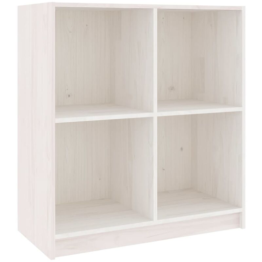 Sideboard White 70x33x76 cm Solid Pinewood Vidaxl White