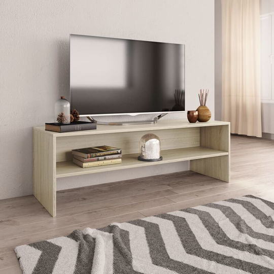 Asupermall - tv Cabinet Sonoma Oak 120x40x40 cm Chipboard