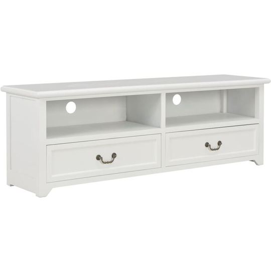 Devenirriche - tv Cabinet White 120x30x40 cm Wood - White