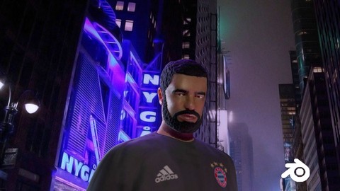 Create & Animate Drake Character in Blender