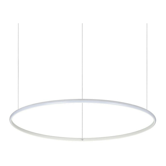 Ideal Lux led Decorative Round Integrated Pendant Light White, 3000K