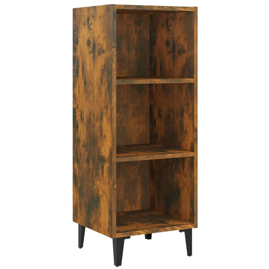 Sideboard Smoked Oak 34.5x32.5x90 cm Engineered Wood Vidaxl Brown
