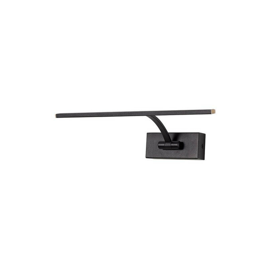 Luminosa Lighting - Luminosa Small 1 Arm Wall Lamp, Picture Light, 1 x 6W led, 3000K, 470lm, Sand Black, 3yrs Warranty