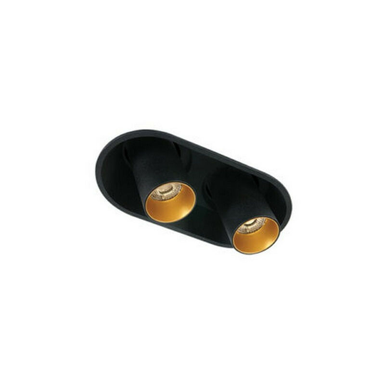 Larissa Dimovo Black Cob 2x 7W 700ma 36deg Adjustable Dark Light