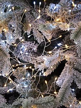 Festive 480 Dewdrop Max Cluster Christmas Lights - White/Warm White Mix